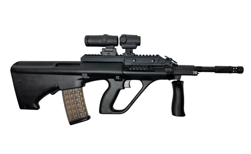 Steyr Arms AUG A3 flat top inkl. dem brandneuem Holosun ARO + HM3X Magnifier