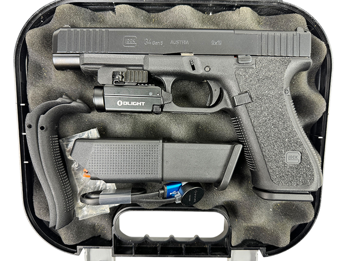 RESERVIERT! Fast neue Glock 34 Gen 5 MOS FS