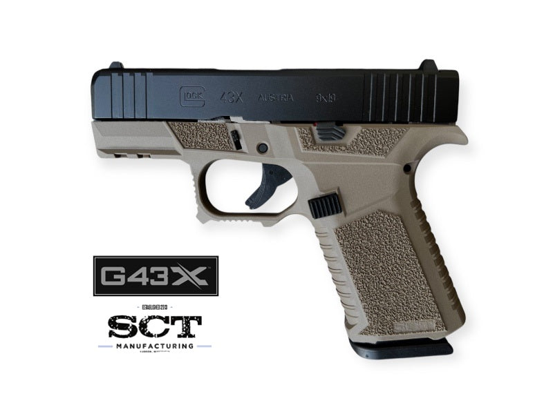 Custom Glock 43X mit SCT Manufacturing Griffstück Kal. 9mm Luger