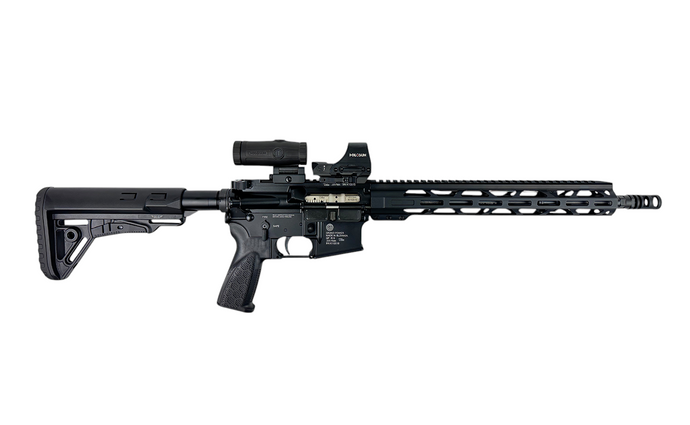 Setangebot !! Grand Power GP R15 14,5'' Kal. .223 Rem/5,56 Nato mit Holosun HS510C Combo mit HM3X Magnifier 3x