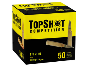 TopShot (S&B) 7,5x55 FMJ-BT 11,3g/174 grs. 50 Stk.