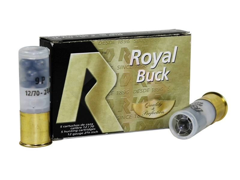 Rio 12/70 Royal Buck Shot 8,65mm 9 Kugeln 32g 5 Stk.