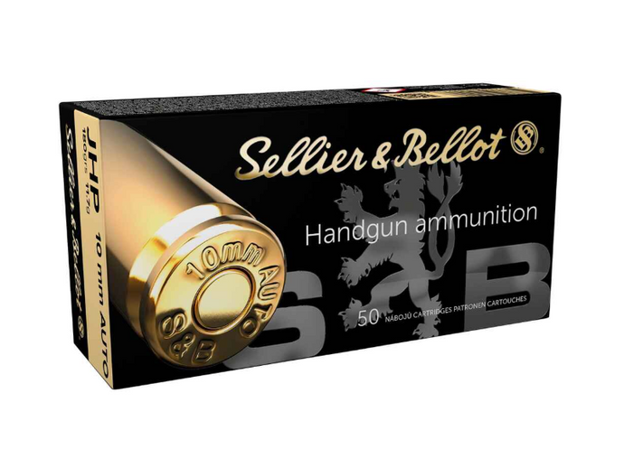 S&B 10 mm Auto JHP 11,7g/180grs. 50 Stk.